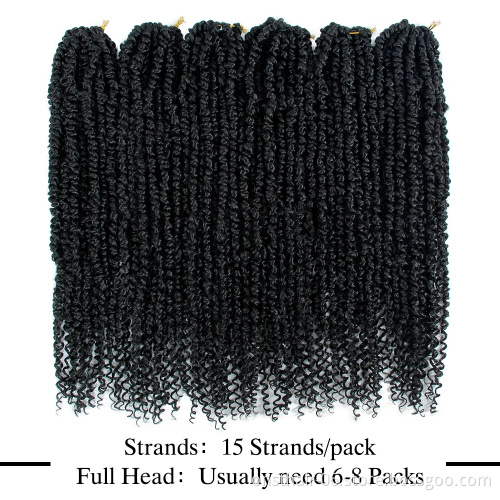 Synthetic Braiding Hair Pre Twisted Passion Twist Crochet Hair 24 Inch Ombre Pre-looped Fluffy dreadlocks Crochet Braid Hair